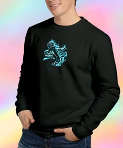 Teacher Blue Fire Sweatshirt
