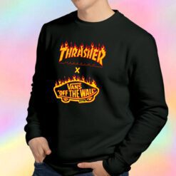 Thrasher x Vans Flame Collaboration Sweatshirt