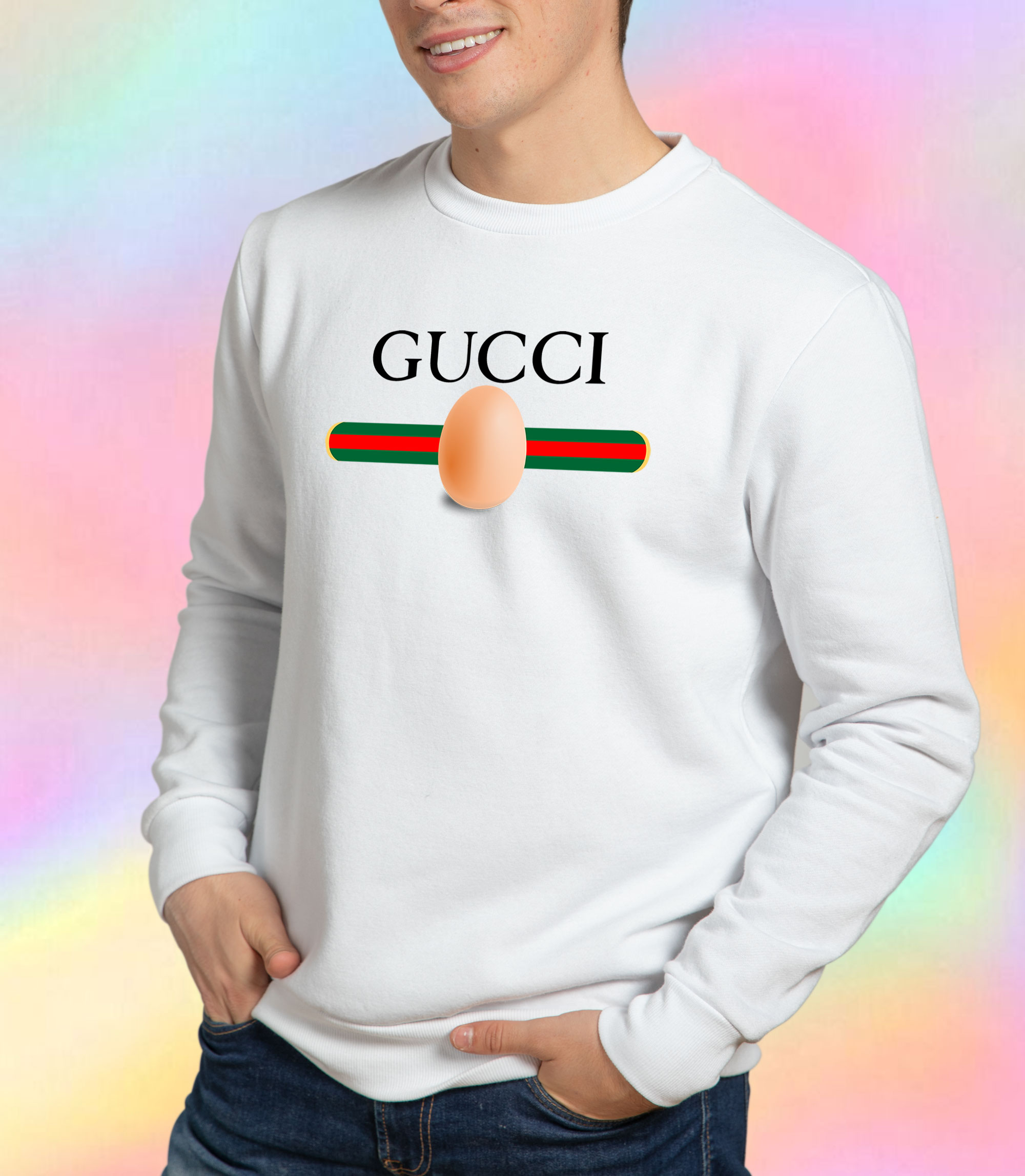 Vintage Gucci Parody World Record Egg Sweatshirt