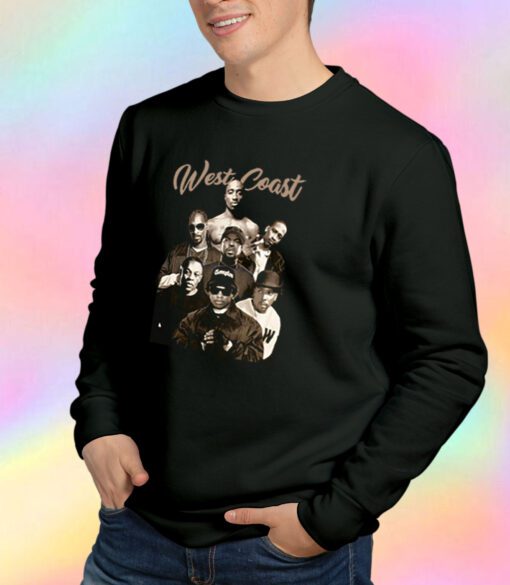 West Coast Hip Hop Legends 2Pac Compton Rappers Sweatshirt