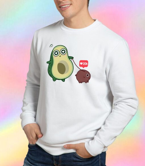 kawaii Avocado Dog Sweatshirt