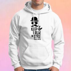 keep calm like a geek moustache boss Hoodie