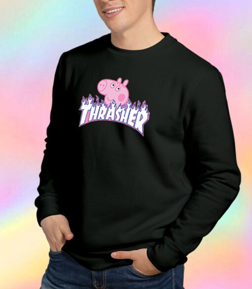 thrasher Peppa Pig cute Sweatshirt