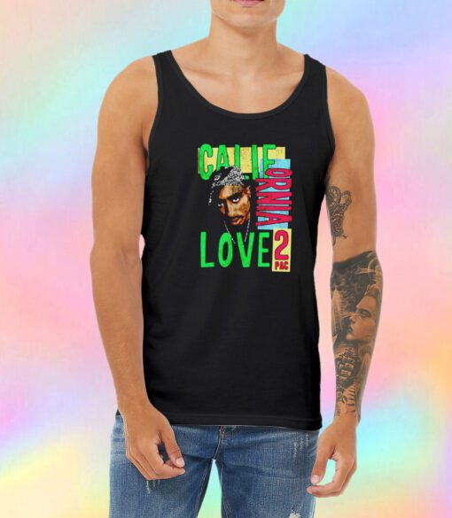 California Love Tupac Young Rapper Tank Top