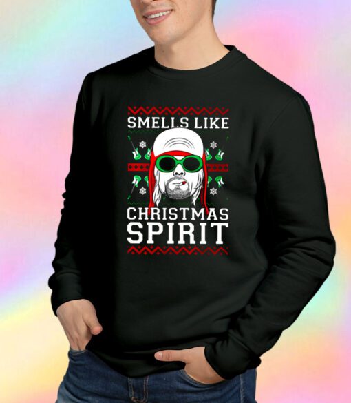 Nirvana Smells Like Christmas Spirit 2 Sweatshirt