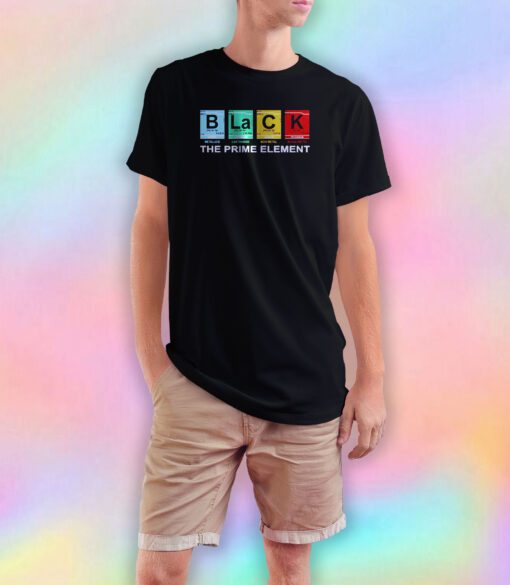 Black The Prime Element T Shirt