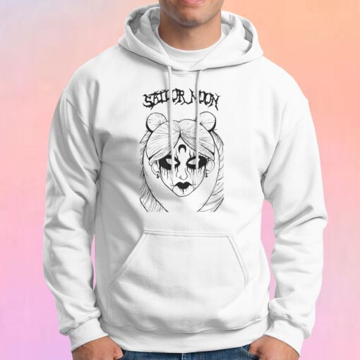 Black Metal Sailor Moon tee Hoodie