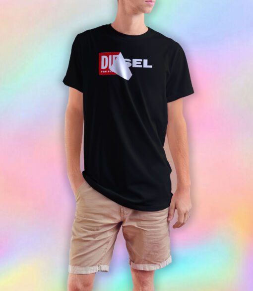 DIESEL Cotton Ripped Logo tee T Shirt