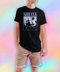 Nirvana Kurt Cobain Dave Grohl Group Photo tee T Shirt