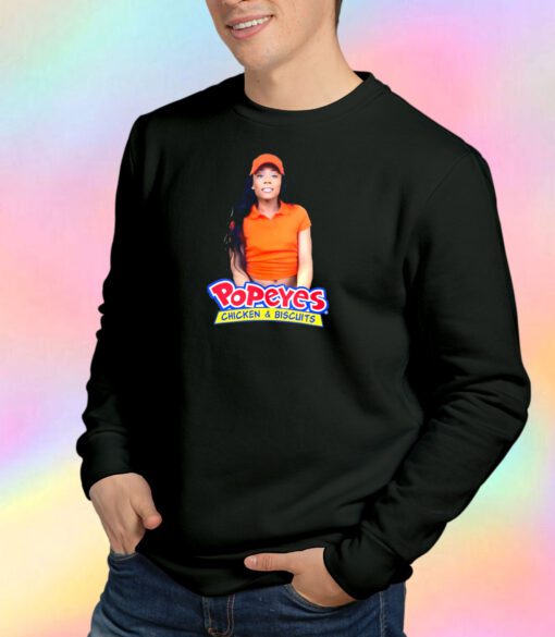 Yayla Foxx Popeyes Chicken and Biscuits tee Sweatshirt