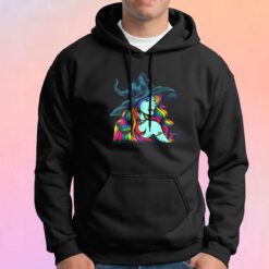 Beautiful Witch LGBT Gay Rainbow Flag Pride Hair Halloween tee Hoodie