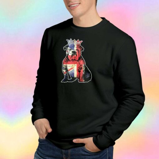 Bulldog Union Jack Queen Jubilee tee Sweatshirt