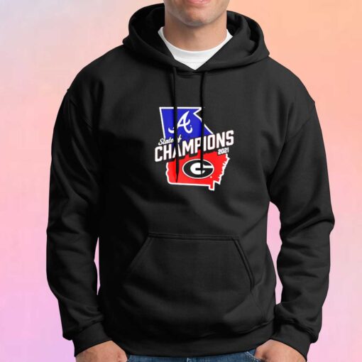 Gorgia bulldongs x atlanta braves fanatics tee Hoodie