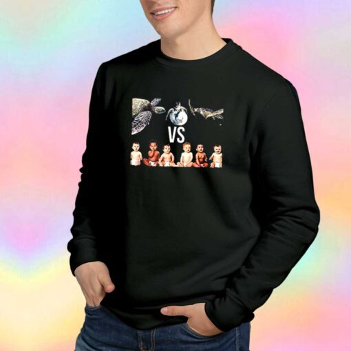 Turtle vs beby tee Sweatshirt