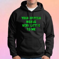 Your Opinion Means Very Little to Me tee Hoodie
