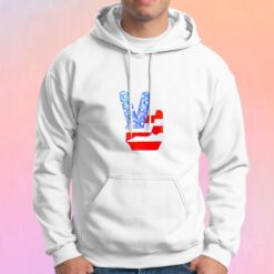 1960s PEACE FINGERS Classic 60s Hoodie