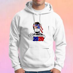 2020 America USA Abraham Lincoln w Mask Keep Distance Hoodie