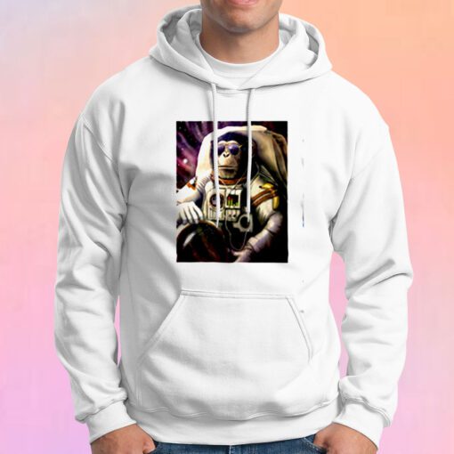Astronaut Funny Monkey Chimp In Space Hoodie