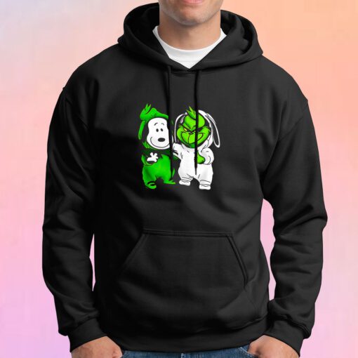 Baby Snoopy and baby Grinch Hoodie