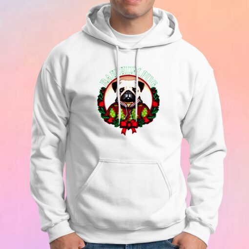 Bah Hum Pug Funny Christmas Pun for Pug Lovers Hoodie