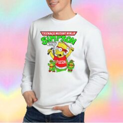 Bart Simpson TMNT Teenage Mutant Ninja Turtles tee Sweatshirt