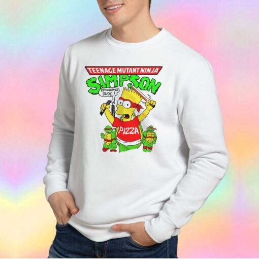 Bart Simpson TMNT Teenage Mutant Ninja Turtles tee Sweatshirt