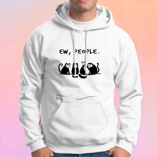 Black Cat Ew People Hoodie