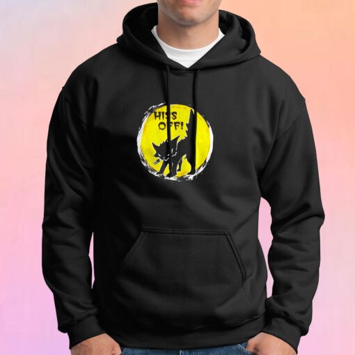 Black Cat Metal Hiss Off Hoodie