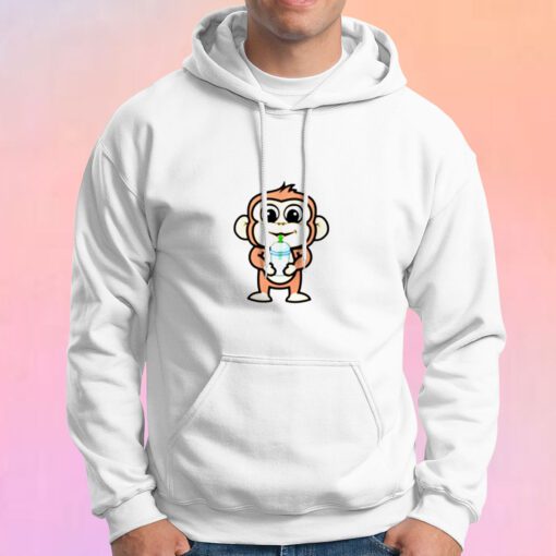 Boba Tea Monkey Hoodie