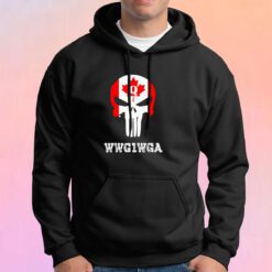 Canadian Qanon Punisher Skull Hoodie