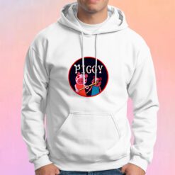 Cartoon Horror Piggy Adult Hoodie