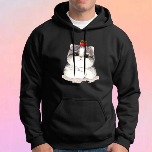 Cartoon cute tomato cat tee Hoodie