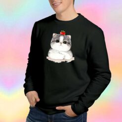 Cartoon cute tomato cat tee Sweatshirt