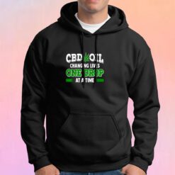 Cbd Oil Cannabinoid Hemp Heals Slogan Hoodie