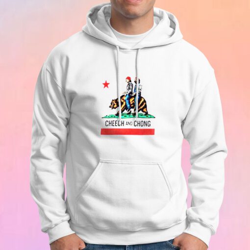 Cheech and Chong California Republic Flag Hoodie