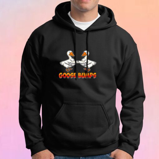 Cute Funny Goose Bumps Goosebumps Animal Pun Hoodie