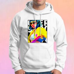 Cyber Punk Bad Ass Girl Female Gunner Pop Art Warhol Lichtenstein Pop Culture Hoodie