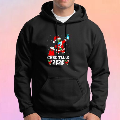 Dabbing Santa With Face mask Handwashing Hoodie