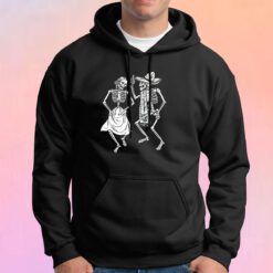 Dancing Skeletons Sugar Skull Day of the Dead Dia de los Muertos Mexican Heritage Halloween Gothic Hoodie