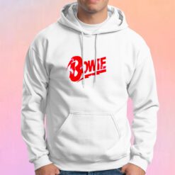 David Bowie Red Bowie Logo Unisex Hoodie