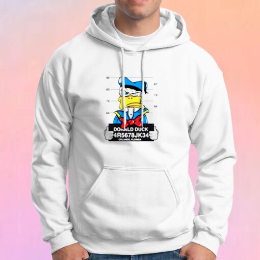 Disney Donald Duck Mugshot Cartoon Hoodie