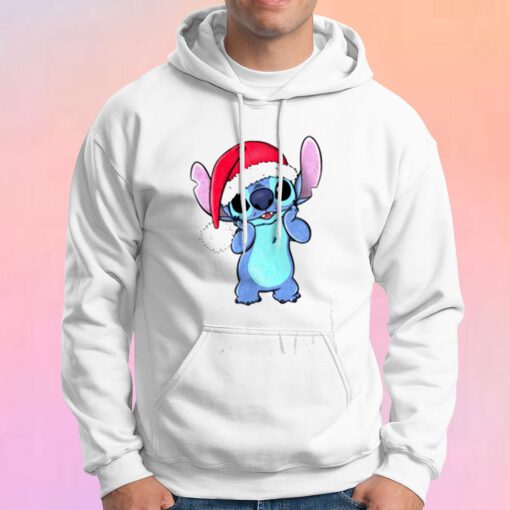 Disney Lilo Stitch Christmas Santa Hat Hoodie