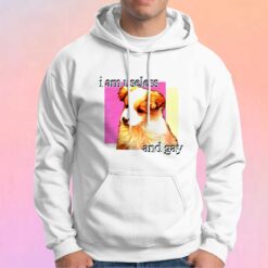 Dog I am useless and gay tee Hoodie