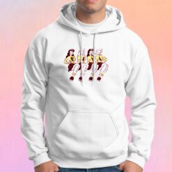 EVIL Hot Sexy Girls Cheerleader Cheer Squad Retro Pop Art Hoodie
