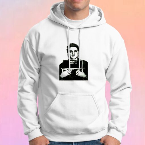 Elvis Presley Mugshot King Rock and Roll Hoodie