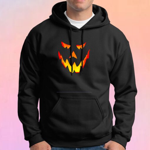 Evil Pumpkin Monster Face Halloween Hoodie