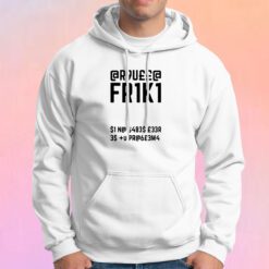 Friki Secret Code Graphic Quote Hoodie