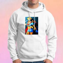Funny Batgirl Grab Boobs Sexy Supergirl Hoodie