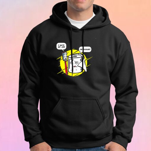 Funny Toothbrush Toilet Paper Humorous Conversation Hoodie