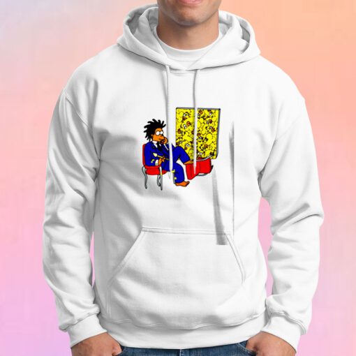 Funny Vintage Basquiat Simpson Hoodie